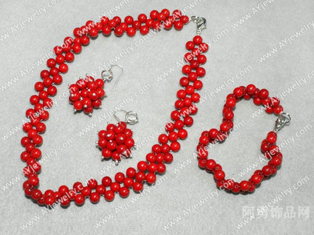 红珊瑚套链
