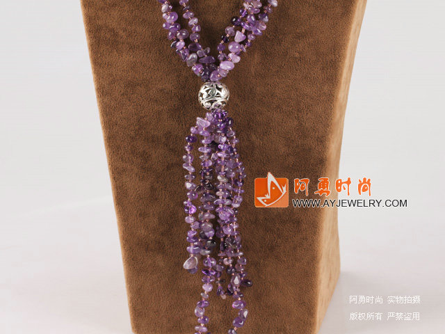 紫水晶项链 Y形款