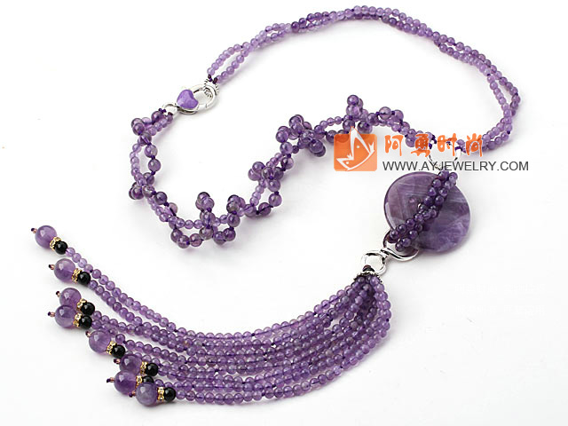 紫水晶项链 Y形款
