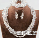 珍珠白水晶套链
