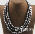 灰色珍珠项链