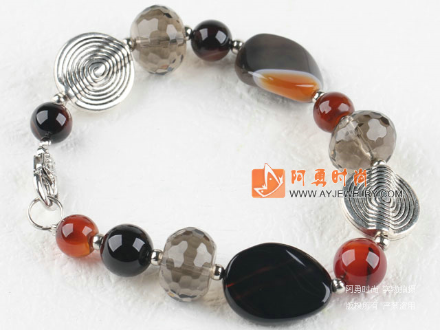 水晶玛瑙手环