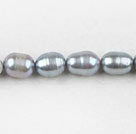 6-7mm染色灰色米形珍珠