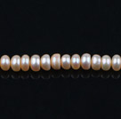 6-7mm天然粉色算盘珍珠