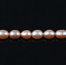 5-6mm天然粉色米形珍珠