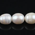 12-14mm天然螺纹米形白珍珠