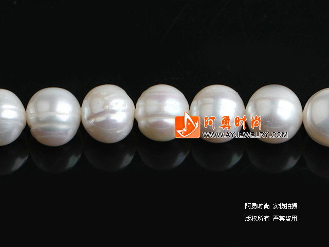 11-12mm 天然白珍珠