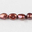 8-9mm红棕色染色巴洛克珍珠