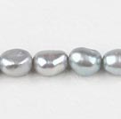 8-9mm浅灰色染色巴洛克珍珠
