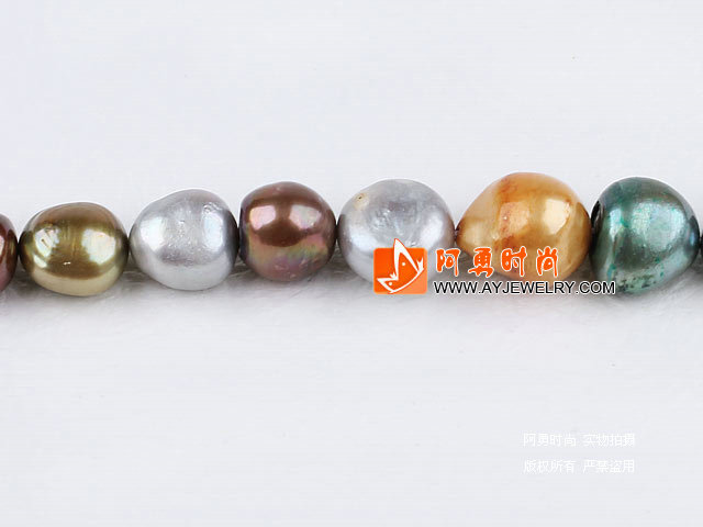 12-16mm混色染色异形珍珠