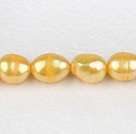 8-9mm明黄色染色巴洛克珍珠