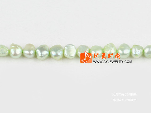 6-7mm浅绿色染色土豆珍珠